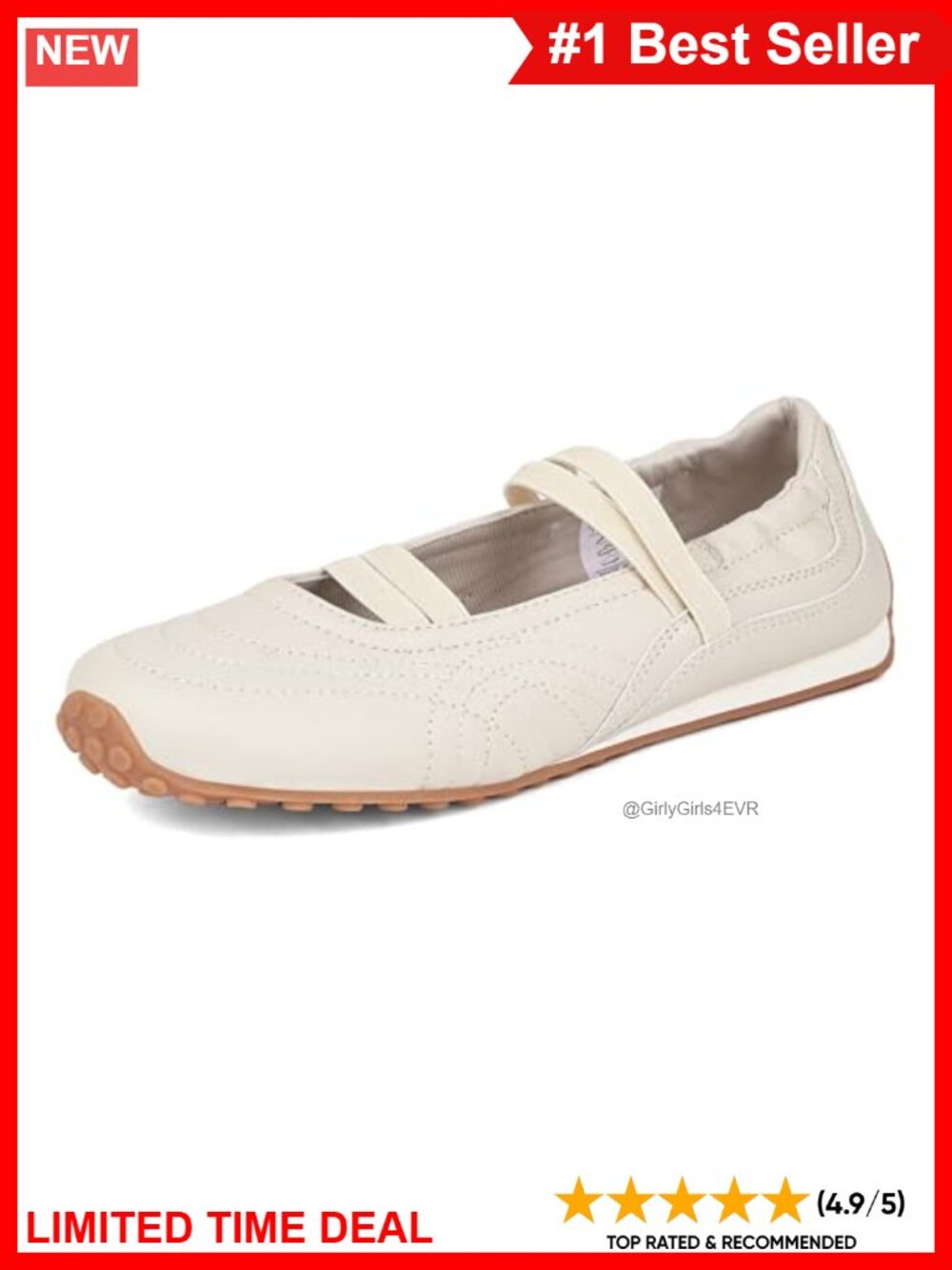 Women's Mary Jane Sneakers Slip On PU Flats Casual Loafers Comfort Walking Shoes